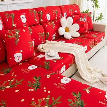 Чехол на сиденье дивана, чехол для подушки, мягкие эластичные чехлы для дивана, защита для мебели, Рождественский день Pillow case
