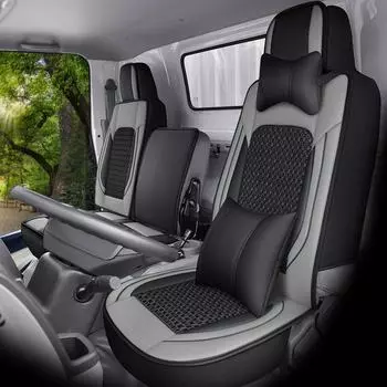 Чехол на сиденье грузовика Futian Auman MRT с полной подушкой - модель Express S1S3S5. single seat standard чёрный