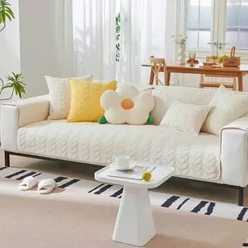 Чехол на сиденье из полиэстера, угловой чехол для дивана, набор диванов, мебель для гостиной, защитный чехол, лежак, диван-кровать, нескользящая подушка для дивана 70x70cm 1pcs