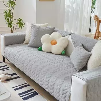 Чехол на сиденье из полиэстера, угловой чехол для дивана, набор диванов, мебель для гостиной, защитный чехол, лежак, диван-кровать, нескользящая подушка для дивана 30x50cm pillowcase грязно-белый