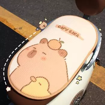 Чехол на сиденье мотоцикла, милый чехол для сиденья Capybara, подушка, прохладное и дышащее дорожное сиденье, дышащие чехлы для сидений мотоцикла spain