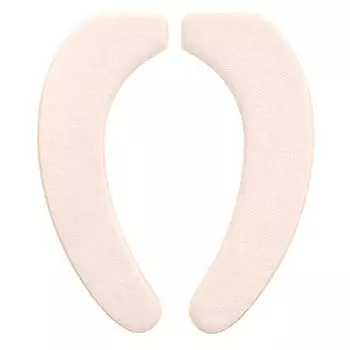 Чехол на сиденье унитаза Толстый Теплый Моющийся Защищенный от плесени Статически прилипающий Мягкий Фланелевый Подушка для унитаза для Зимы Осени AVE абрикосовый