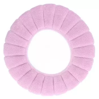 Чехол на сиденье унитаза утолщенный моющийся мягкий материал сохраняет тепло приятный для кожи прочный изысканный цвет розовый