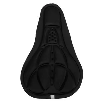 Чехол на сиденье велосипеда Мягкий, дышащий, прочный, губчатый, простая установка, удобный, вогнуто-выпуклый дизайн чёрный