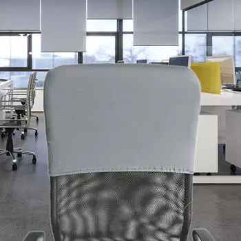 Чехол на спинку компьютерного кресла, вращающийся защитный чехол для стола Gray 28x48cm