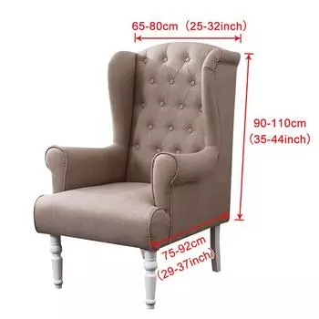 Чехол на спинку стула с наклонной спинкой King, эластичный чехол для стула с крылом, спинка дивана, чехол для стула с тигром, эластичный протектор 1 Piece