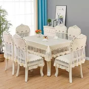 Чехол на стол, подушка на стул, задняя крышка на стул, утолщенный коврик для стула для домашнего обеденного стола при использовании прямоугольных скатертей chair 4 cover 4 back