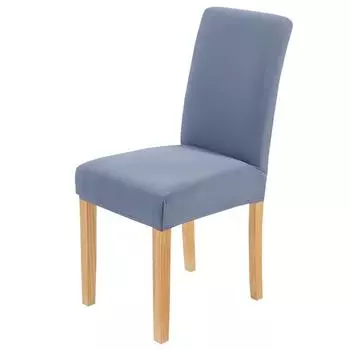 Чехол на стул Бытовой Полупакет Цельный Однотонный Простой Полированный Чехол на обеденный стул Отель Дом Пылезащитный чехол 39*6*50
