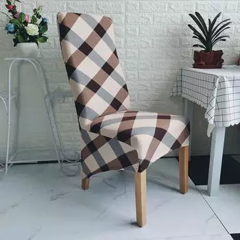 Чехол на стул с принтом King Back, эластичные чехлы на стулья большого размера XL для столовой, дома, отеля, декор для банкета, длинные защитные чехлы для сидений XL size