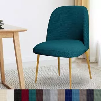 Чехол на стул «Утконос» с низкой спинкой, флисовый эластичный чехол для обеденного стула, чехол для домашнего макияжа, чехол Funda Para Silla 1PC Chair Cover