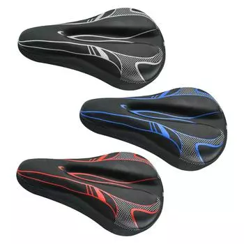 Чехол на велосипедное седло для мужчин и женщин, легко устанавливаемая подушка, удобная износостойкая подушка для велосипедного сиденья с шнурком MTB