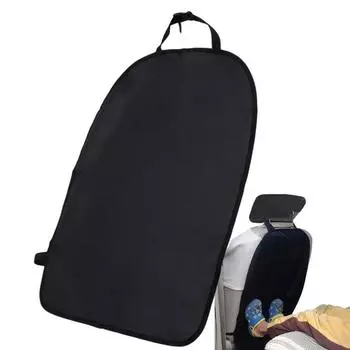 Чехол на заднее сиденье автомобиля с защитой от грязи, устойчивый к царапинам, антидетский коврик для ног, защитный коврик для ребенка чёрный