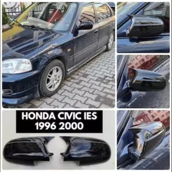 Чехол на зеркало Honda Civic IES Bat 1996–2000 АБС-пластик Batman Piano, черный