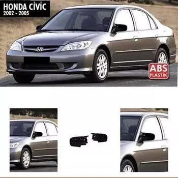 Чехол на зеркало Honda Civic Vtec Bat 2002–2005 АБС-пластик Batman Piano, черный