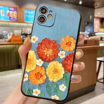 Чехол-накладка для Samsung Galaxy Note 10 20 Plus Ultra Lite Note20 Note10 5G Flower Silicone Противоударные чехлы для телефонов For Samsung Note 10