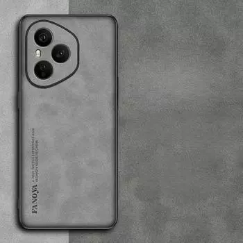 Чехол-накладка из матовой овчины для Honor 400 Pro, жесткая задняя крышка для Honor 400 Lite, защитный чехол для камеры Honor400, противоударный, с мягкой рамкой for honor 400 lite серый