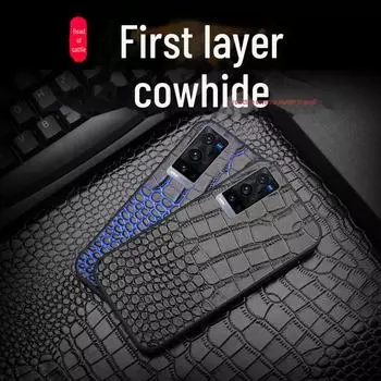 Чехол-накладка из натуральной кожи для Vivo X90, X80 Pro, X60 и X60 Pro Vivo X90-X90s