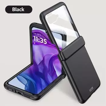 Чехол-накладка премиум-класса с пружинным шарниром и защитой от ударов для Motorola Razr 50 Ultra, однотонный For Motorola Razr 50