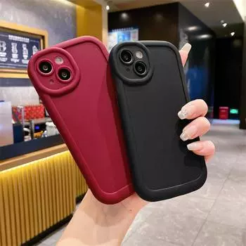 Чехол-накладка Puff Shockproof Soft Silicone Simple Pure Color Full Back Case Silicone Shell iPhone 6 чёрный