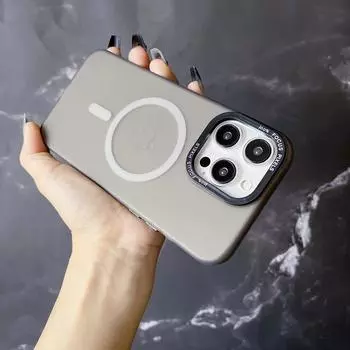 Чехол-накладка с магнитной присоской и матовым покрытием для iPhone 15 Plus 14 13 12 Pro Max 11, защитный чехол для телефона For iPhone 15