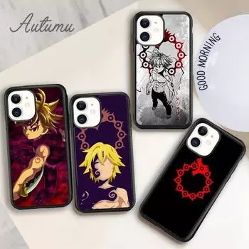 Чехол Nanatsu No Taizai Seven Sins для телефона iPhone 11 12 13 14 Pro Max mini X XR XS SE 2020 6S 7 8 Plus Galaxy S21 S22 iPhone 6plus