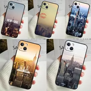 Чехол New York City для iPhone 14 13 12 11 16 15 Pro Max Mini Cover X XR XS 8 7 14 16 15 Plus Аксессуары iPhone 14