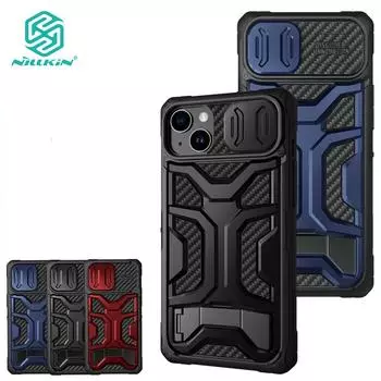 Чехол Nillkin Adventurer Pro для iPhone 14 Plus, чехол для телефона, скрытая подставка, защита для занятий спортом на открытом воздухе, противоударная задняя крышка iPhone 14 Plus чёрный