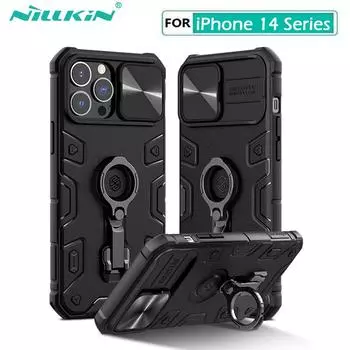 Чехол NILLKIN CamShield Armor Case для iPhone 14 13, защита объектива от падения, чехол для телефона Apple iPhone 13 Pro Max Plus