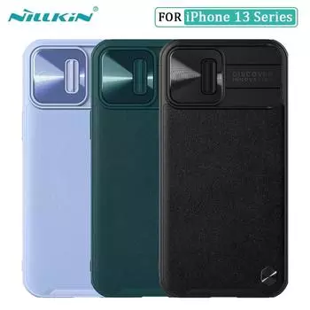 Чехол NILLKIN CamShield для iPhone 13 Pro, кожаный чехол для камеры, задняя крышка из ТПУ для iPhone 13 Pro Max, чехол
