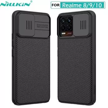 Чехол NILLKIN CamShield для Realme 8 9 10 Pro, защита объектива камеры, задняя крышка для OPPO Realme 9i Plus + 4G 5G, чехол