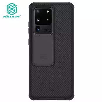 Чехол NILLKIN Camshield для Samsung Galaxy S20 Ultra 5G, жесткий корпус с черным выдвижным глянцевым зеркалом