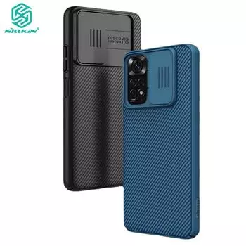 Чехол Nillkin CamShield для Xiaomi Redmi Note 11 Note 11 Pro Global 4G 5G, слайдер для камеры, жесткий ПК, роскошный противоударный чехол Redmi Note 11 Pro 4G Global чёрный