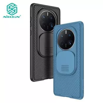 Чехол Nillkin CamShield Pro для Huawei Mate 50 Pro, чехол для телефона, слайдер для камеры, Роскошный противоударный чехол из ТПУ + ПК Huawei Mate 50 Pro синий