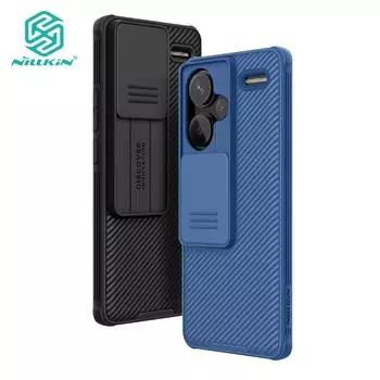 Чехол Nillkin CamShield Pro для Redmi Note 13 Pro Plus, чехол для телефона, защита слайдера камеры, роскошный противоударный чехол из ТПУ + ПК Redmi Note 13 Pro Plus чёрный
