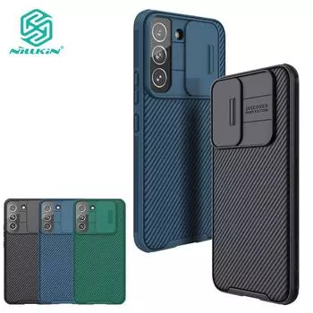 Чехол Nillkin CamShield Pro для Samsung Galaxy S22 Plus S22 + чехол для телефона из ТПУ, слайдер для камеры ПК, противоударная задняя крышка Samsung S22 plus синий