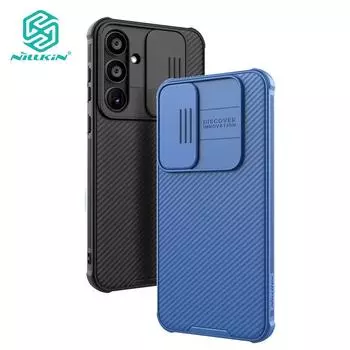 Чехол Nillkin CamShield Pro для Samsung Galaxy A55, чехол для телефона, защита слайдера камеры, роскошный противоударный чехол из ТПУ + ПК For Samsung A55 чёрный