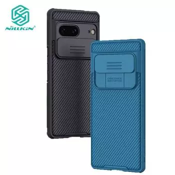 Чехол Nillkin CamShield Pro для телефона Google Pixel 7, защитный слайдер для камеры, роскошный противоударный чехол из ТПУ + ПК Google Pixel 7 чёрный