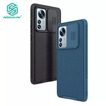Чехол Nillkin CamShield Pro для Xiaomi 12 Pro, чехол для телефона, слайдер для камеры ПК из ТПУ, роскошная противоударная задняя крышка Xiaomi Mi 12 Pro чёрный