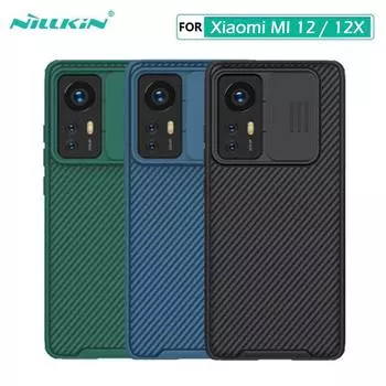 Чехол Nillkin CamShield Pro для Xiaomi Mi 12, защитный чехол для камеры Xiaomi Mi 12X Pro, чехол Mi 12 чёрный