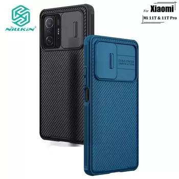 Чехол Nillkin CamShield Pro для Xiaomi Mi 11T Pro Mi 11T, чехол для телефона, роскошная противоударная задняя крышка из ТПУ с защитой конфиденциальности камеры Xiaomi Mi 11T чёрный