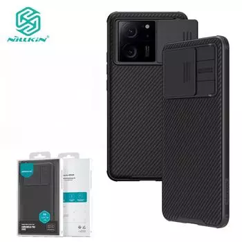 Чехол Nillkin CamShield Pro для Xiaomi MI 13T 13 Pro 12T Pro 11T 13 Lite, чехол для телефона, слайдер для камеры, противоударный, задняя крышка For Xiaomi 13T чёрный