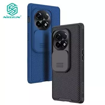 Чехол Nillkin CamShield Pro OnePlus 11R OnePlus Ace 2, защитный слайдер для камеры, роскошный противоударный чехол из ТПУ + ПК OnePlus 11R чёрный