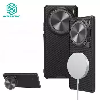 Чехол Nillkin CamShield ProP Magnetic для Vivo X100 Pro X100S Pro, защитный чехол-книжка из жесткого ПК + ТПУ, противоударный чехол на заднюю панель Vivo X100 Pro / X100s Pro чёрный