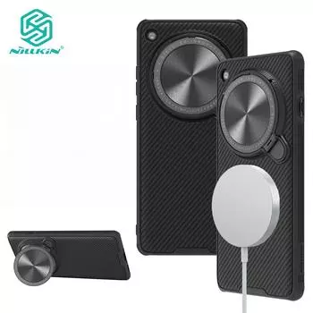 Чехол Nillkin CamShield ProP Magnetic Phone Case для Oppo Find X7 Ultra Case Camera Flip Bracket Hard PC + TPU Противоударный чехол для задней панели For Find X7 Ulta чёрный