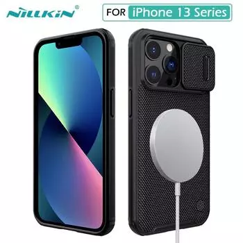 Чехол NILLKIN для iPhone 13 Pro, нейлоновое волокно, мягкий ТПУ, плетение, магнитная задняя крышка для Apple iPhone 13 Pro Max, чехол