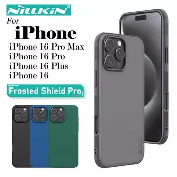 Чехол Nillkin для iPhone 16 Pro Max Plus Super Frosted Shield Pro Ultra-Thin Hard PC Protection Back Cover iPhone 16 чёрный