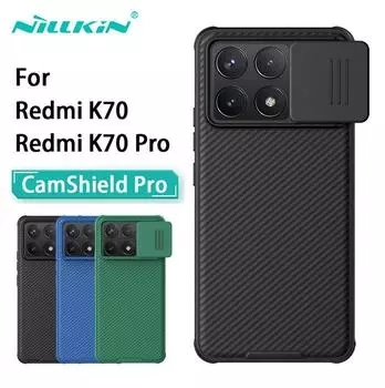 Чехол NILLKIN для Redmi K70/K70 Pro, защитный чехол для камеры CamShield Pro, задняя крышка Redmi K70 & K70 Pro чёрный