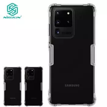 Чехол NILLKIN для Samsung Galaxy S20 Ultra 5G, ультратонкий чехол из ТПУ с натуральной задней крышкой Galaxy S20 Ultra 5G прозрачный белый
