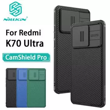 Чехол NILLKIN для телефона Xiaomi Redmi K70 Ultra CamShield Pro, защитная задняя крышка для камеры Redmi K70 Ultra чёрный