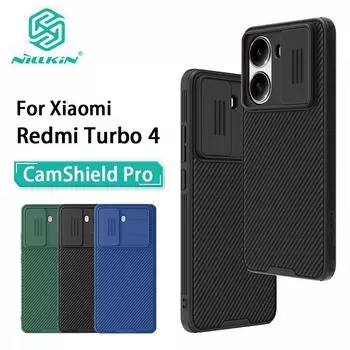 Чехол NILLKIN для телефона Xiaomi Redmi Turbo 4 CamShield Pro, защитная задняя крышка для камеры Redmi Turbo 4 чёрный
